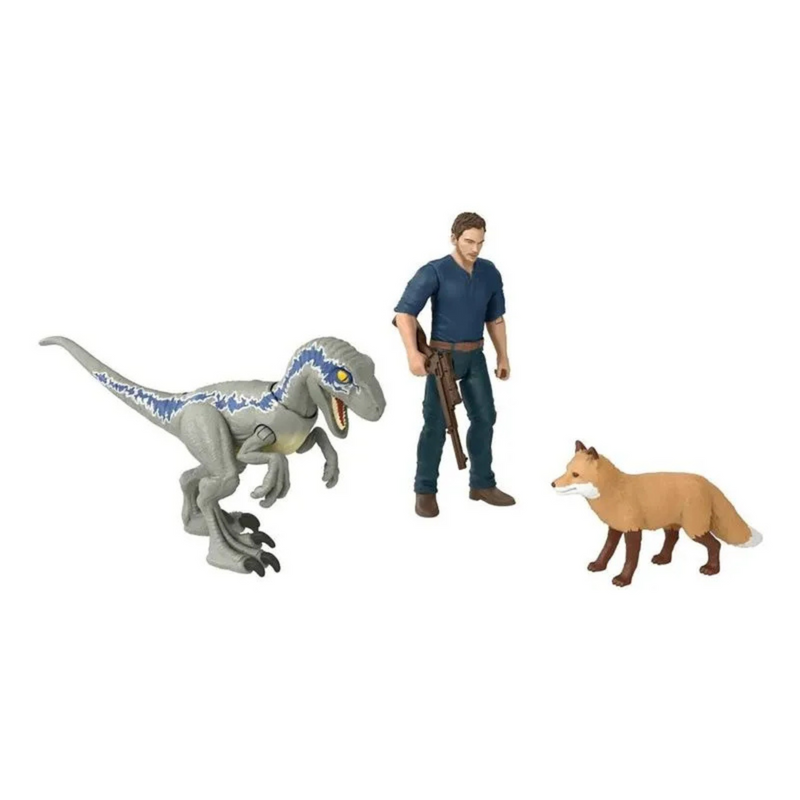 Jurassic World Owen Y Velociraptor Mattel Hdx46