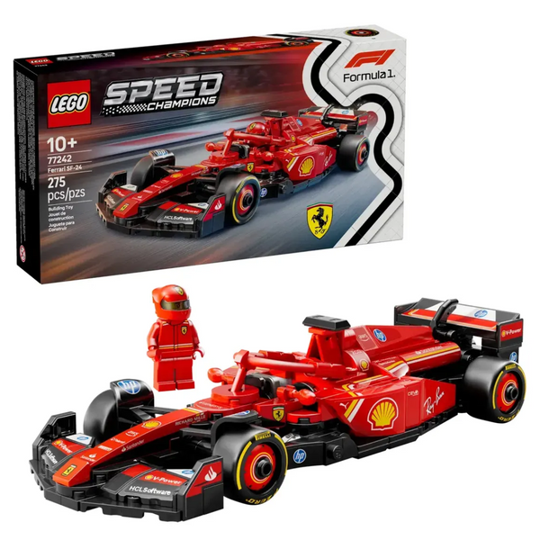 LEGO Speed Champions Coche de Carreras Ferrari SF-24 F1 77242
